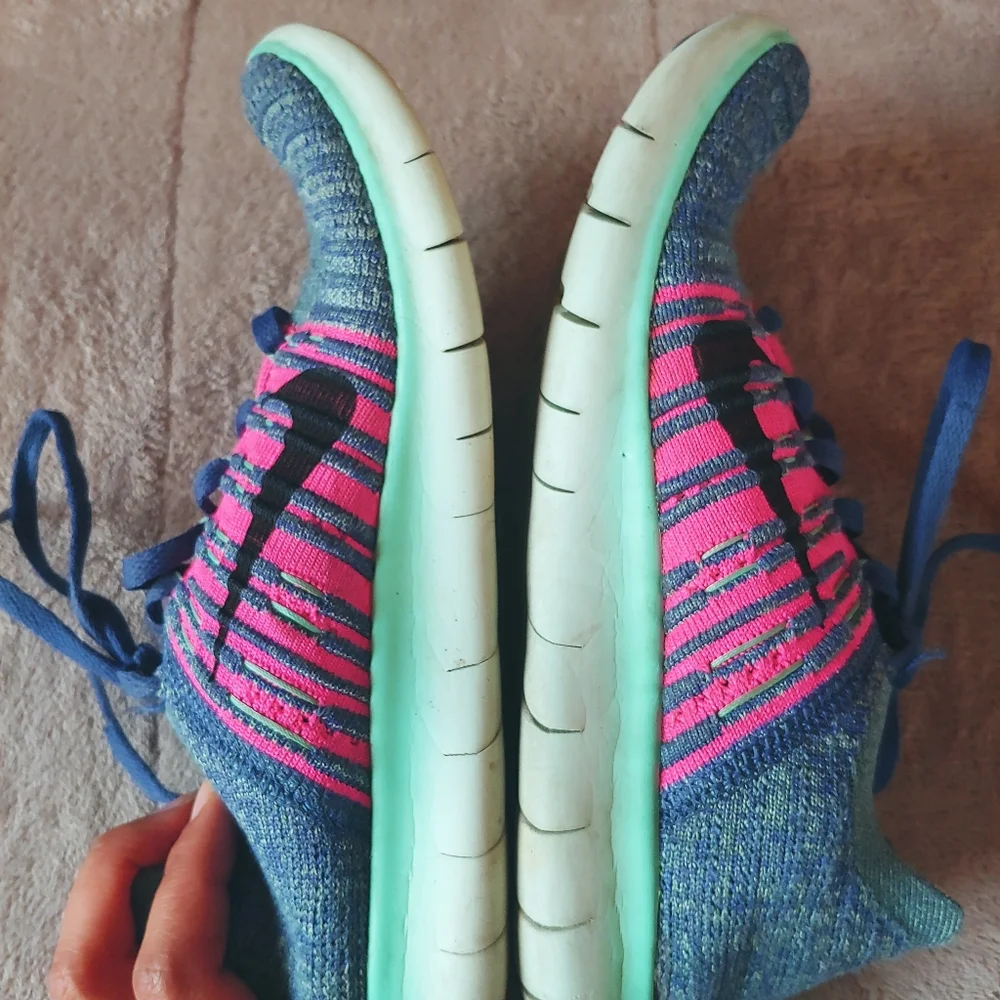 Nike Women’s Running Shoe in Purple, Pink & Teal with Black Swoosh